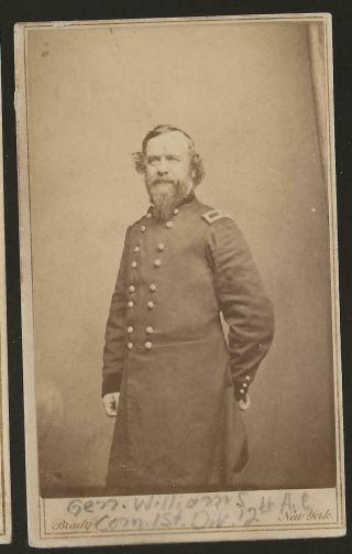 Civil War Era Cdv Union General Alpheus Williams Xii Corps By Brady