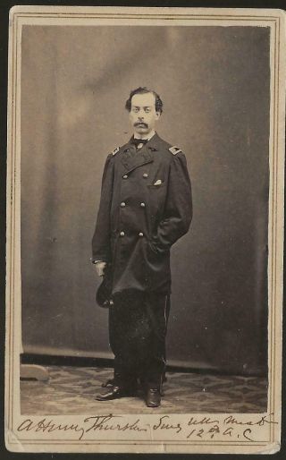 Civil War Cdv Union Surgeon Alfred Henry Thurston Xii/xx Corps.