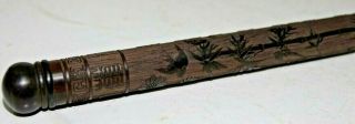 Very Finely Carved Chinese Incense Stick Holder With Character Marks - Very Rare