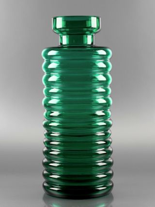 Retro Glass 10 - German Wmf Cari Zalloni 70s Mid - Century Hooped Space Age Vase