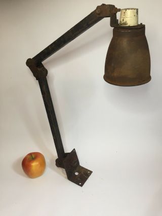 Vintage Work Bench Lamp Memlite Industrial Light As Found