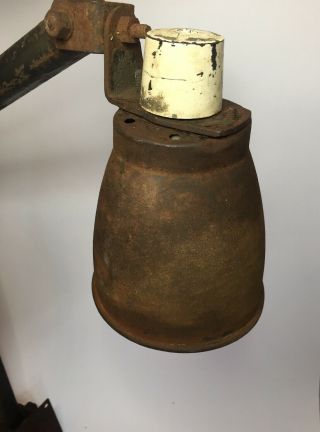 Vintage Work Bench Lamp Memlite Industrial Light As Found 2