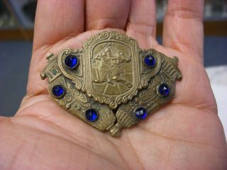 Antique Vtg Victorian Art Nouveau Egyptian Revival Brooch Pin