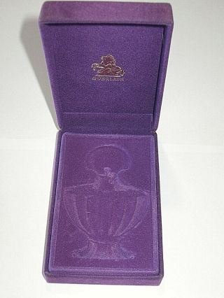 Vintage Guerlain Shalimar Perfume Bottle/Purple Box 1/2 OZ Sealed/Full 1983 2