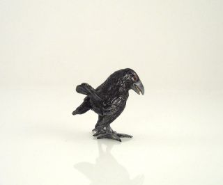 Franz Bergmann Vienna Brass Black Raven Crow Cold Painted Bird Bergman Bronze