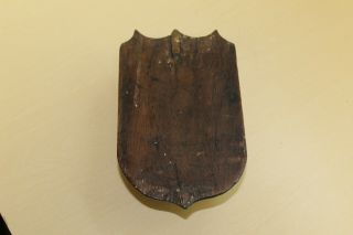 Antique Vintage Primitive Carved Match Holder - Wall Type 4