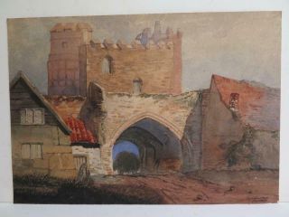 Really Old Painting Antique Carmarthen Wales 1857