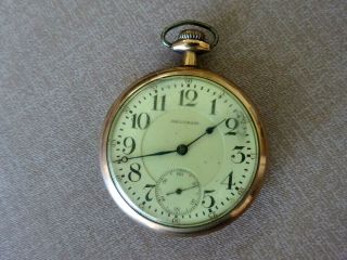 Vintage Waltham Mechanical Wind - Up Pocket Watch,  Lever Set,  21 Jewels