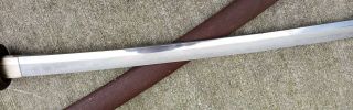 WWII Japanese Shin Gunto Officers Sword w/ Scabbard Marked Blade 3