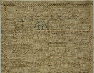 SMALL LATE 19TH CENTURY SCHOOL SAMPLER BY ANNIE SQUIRE STANDARD III - 1887 2