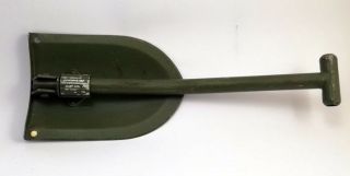 folding shovel from the Swedish army,  snow cover - 2