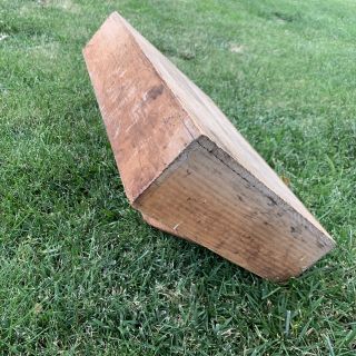 Vintage Antique Wood Carpenters Tool Box Rustic Primitive Carrying Tote Caddy 8