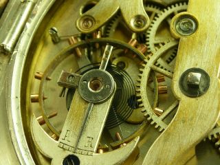 18 size Antique Swiss made spring detent chronometer pocket watch.  Runs.  Keywind 10