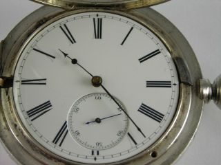 18 size Antique Swiss made spring detent chronometer pocket watch.  Runs.  Keywind 2