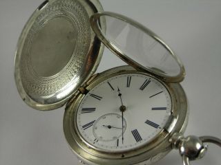 18 size Antique Swiss made spring detent chronometer pocket watch.  Runs.  Keywind 3