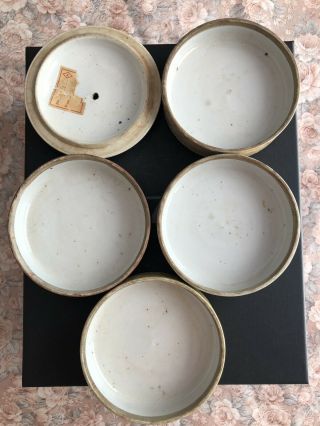 Antique Straits Chinese Nyonyaware Polychrome Floral Stacking Bowls Boxes 5