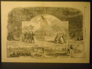 Camp Hamilton,  Fortress Monroe Engravings 1861