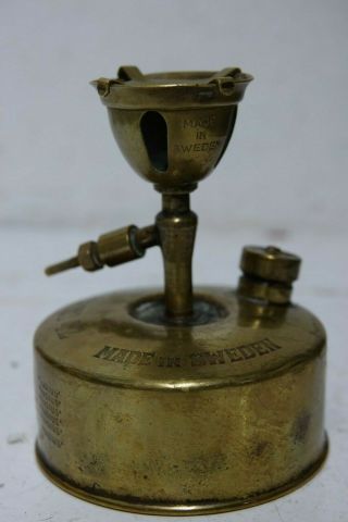 VERY OLD BRASS RADIUS No 42 MADE IN SWEDEN PRIMUS STYLE STOVE - L@@K 3