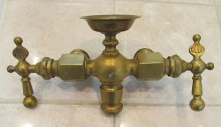 Vintage Milwaukee Brass Mfg.  Co.  Clawfoot Tub Faucet With Soap Dish Antique Old