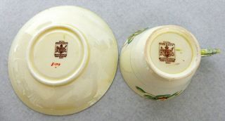 Unique Royal Paragon Flower Handle Cup and Saucer 5