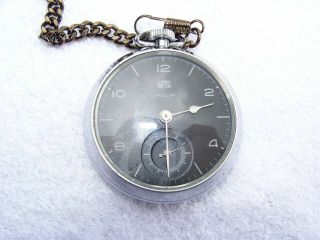 World War 2 Style German Ruhla Pocket Watch