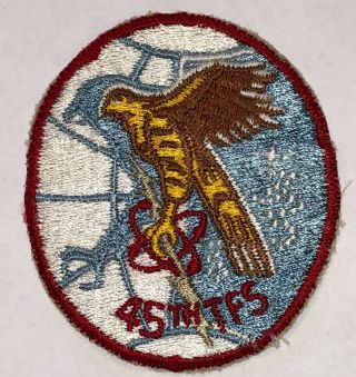 Vietnam War Usaf Air Force F4 Pilot 45th Tactical Fighter Squadron Patch