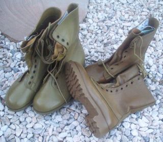 Khaki Tan G.  P.  Boots - Pair Ex - Army Australian Surplus Stock Unissued