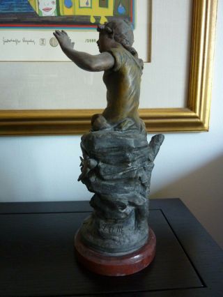 Spelter Figurine L.  F.  Moreau,  19th Century 4