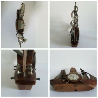 Vintage 1950 ' s Master Crafters Yankee Clipper Ship & Electric Clock Parts Only 7