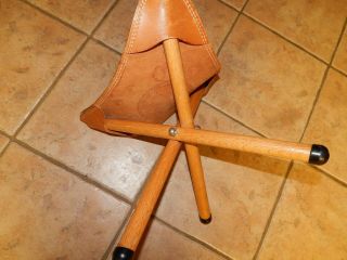 VTG FRED HARVEY HAND FINISHED,  CRAFTED STEERHIDE STOOL,  CHAIR,  HORSE DESIGN 4