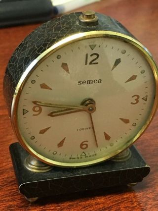 Semca Swiss Made Desc Alarm Clock Watch Jewel