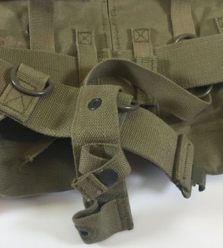 South African SADF Pattern 70 Web Belt Kit Kindey Pouches w/ Bayonet Frog 3