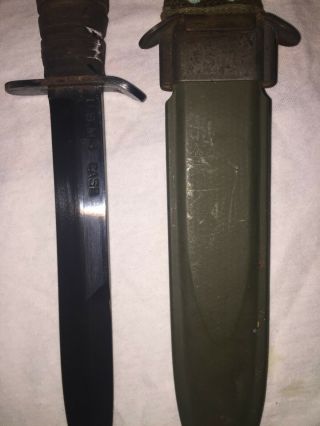 WW2 WWII USM3 IMPERIAL US M3 TRENCH FIGHTING SURVIVAL KNIFE 9