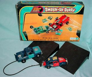 1972 Vtg Kenner Ssp Smash Up Derby Box Tough Tom Vw Buggem Toy Car 70s