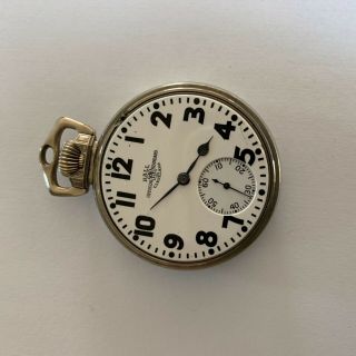 Ball Hamilton 21 Jewel Railroad Pocket Watch For Fixed Upper Running