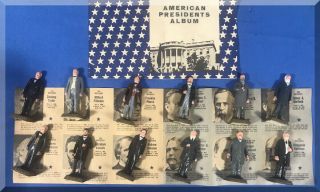 VINTAGE 1960`S MARX HAND PAINTED USA 35 PRESIDENTS SET STYROFOAM BASE & PILLARS 3