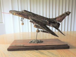 A Trench Art Model Of A F - 100 Sabre From The Vietnam War