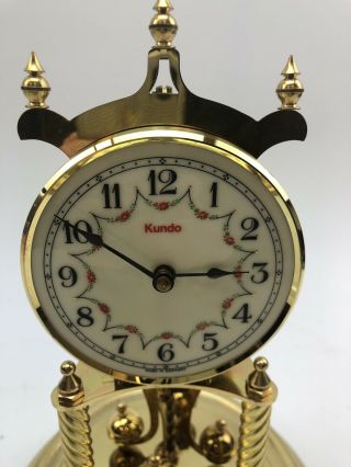 Vintage Kundo Anniversary Clock Kieninger & Obergfell Movement W Germany 2
