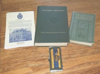 Signed Book Thomas Bailey Aldrich,  Wife & Sons Gold Medal - RARE Grouping READ 2