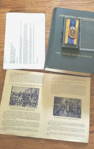 Signed Book Thomas Bailey Aldrich,  Wife & Sons Gold Medal - RARE Grouping READ 3