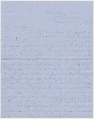 1862 Civil War Letter - Ship Island Miss - Taking Rebel Blockade Runners & More