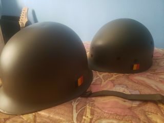Belgian M51 M1 Helmet Od Green W/ Liner