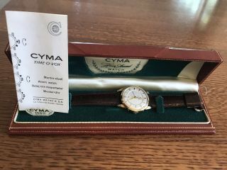 Extremely Rare Cyma Time - O - Vox Watch Swiss R464 Movement