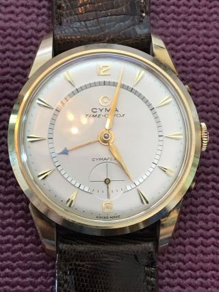 Extremely Rare Cyma Time - O - Vox Watch Swiss R464 Movement 3