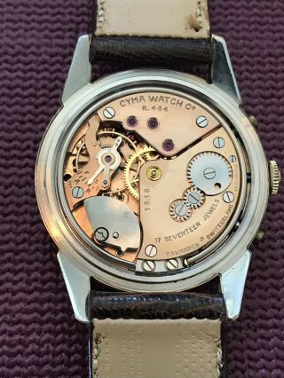 Extremely Rare Cyma Time - O - Vox Watch Swiss R464 Movement 7