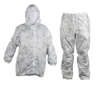 White Winter Camouflaged Militaria Multicam Alpine Tactical Suit (jacket,  Pants)