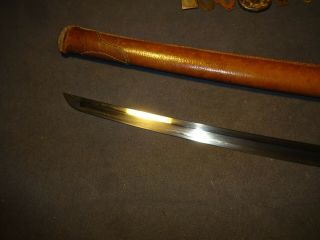 Japanese WWll Army officer ' s sword in combat mountings,  Gendaito 3