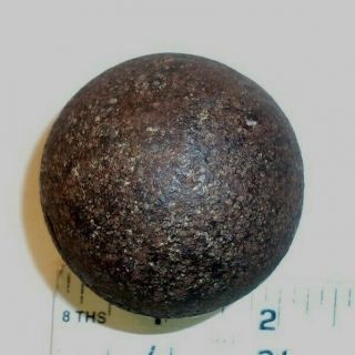 Vintage Antique Cannonball Shot,  2 ",  Diameter,  1.  3 Pounds