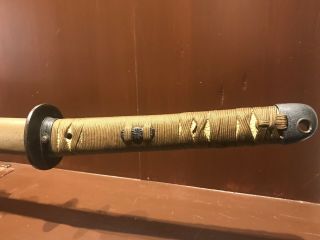 Japanese Imperial Army Type 3 Military sword Stamped and Signed Kanemune 2