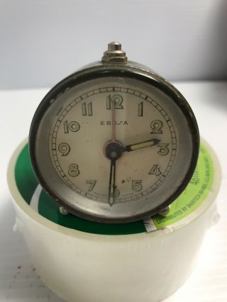 Vintage Military U.  S.  Army Ebosa Alarm Clock Swiss Made